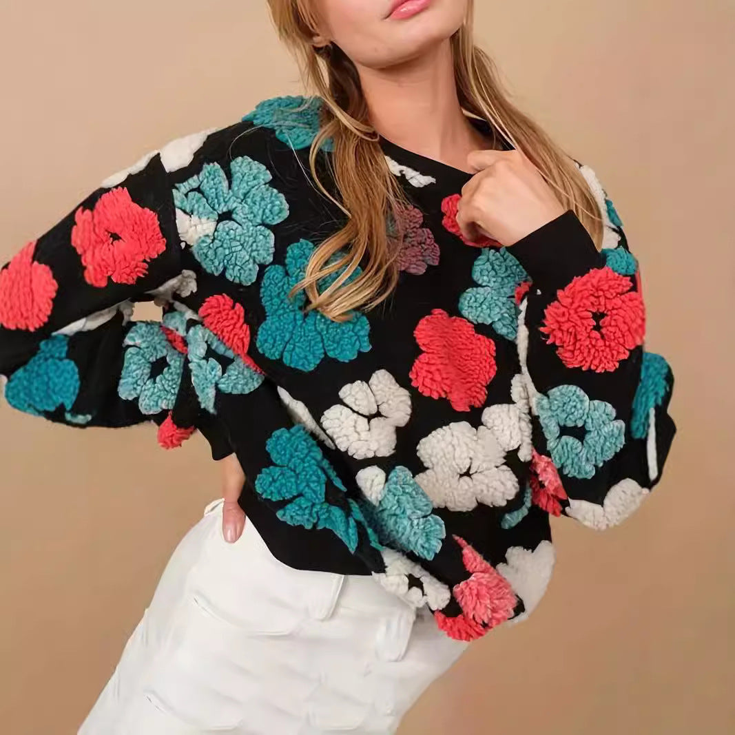 Fiorenza Retro Bloom Sweater