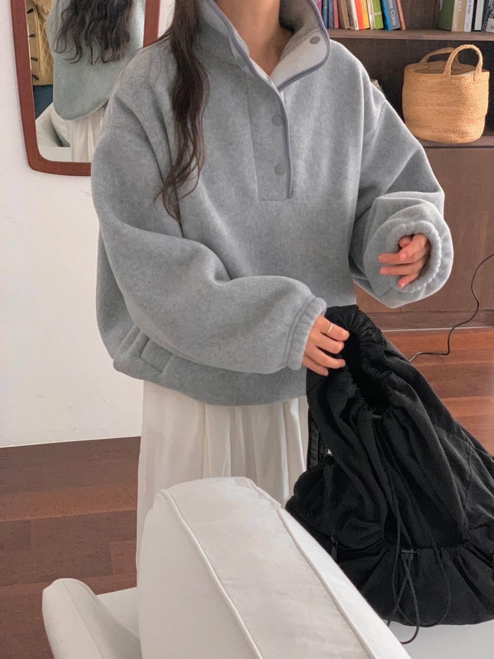 FrostGuard Fleece Stand-Collar Sweater