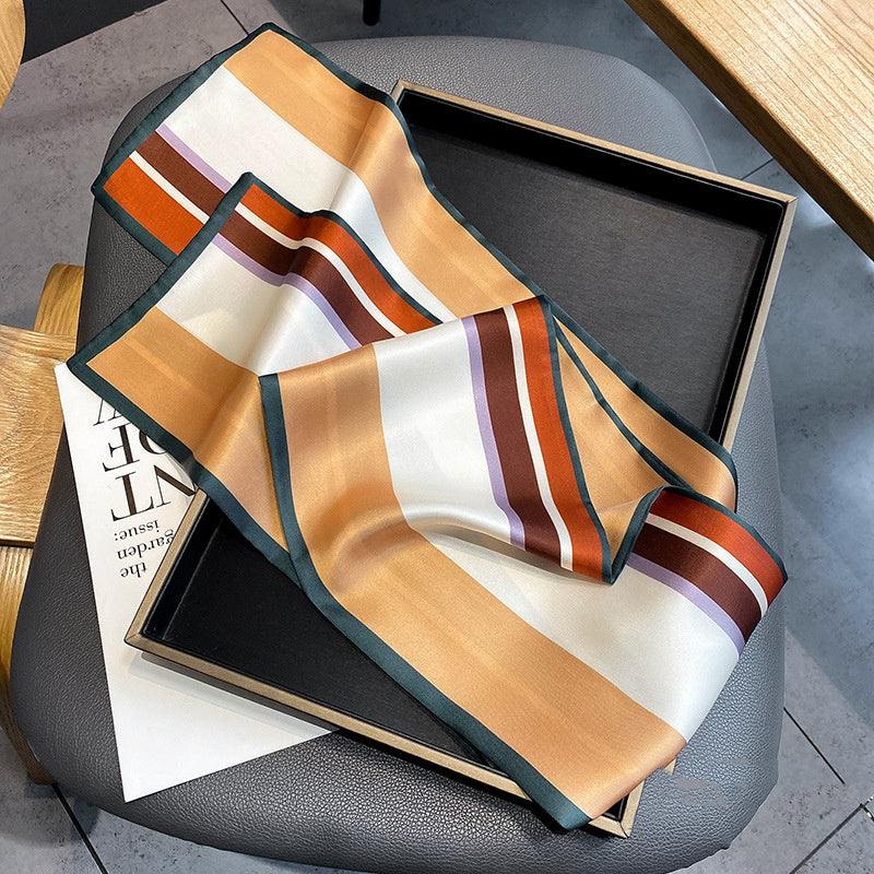 Women's Imitation Silk Scarf Fashion Personality