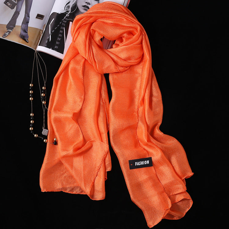 Dutch Linen Silk Scarf Seaside Sunscreen Beach Shawl