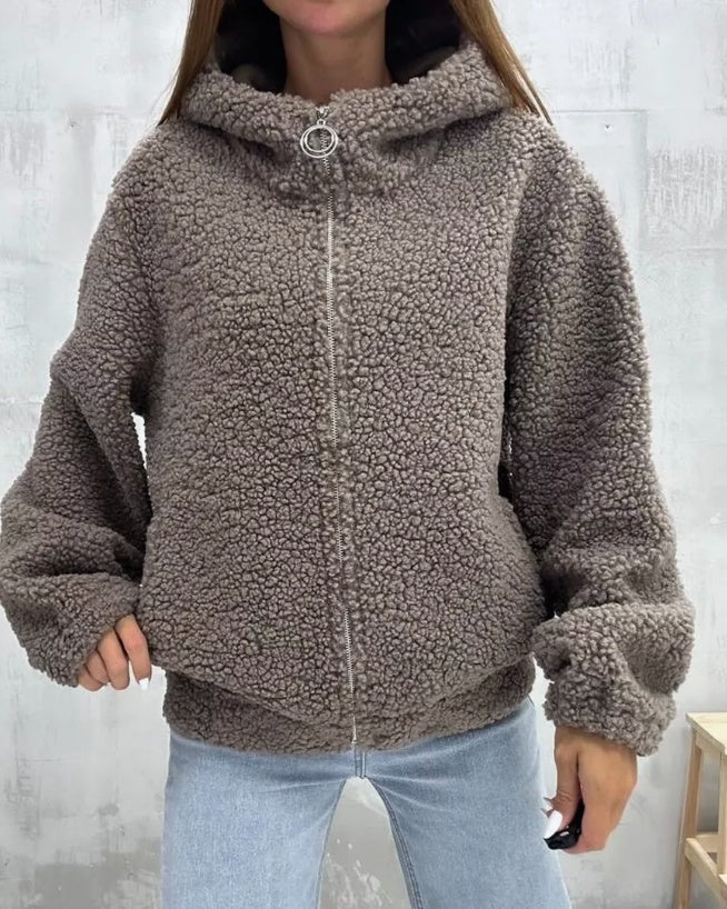 ChebuChic Zip-Up Fleece Jacket