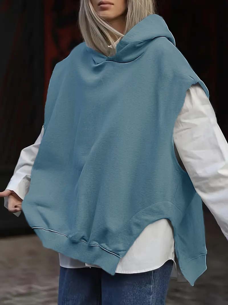 ChicLayer Sleeveless Hoodie Vest