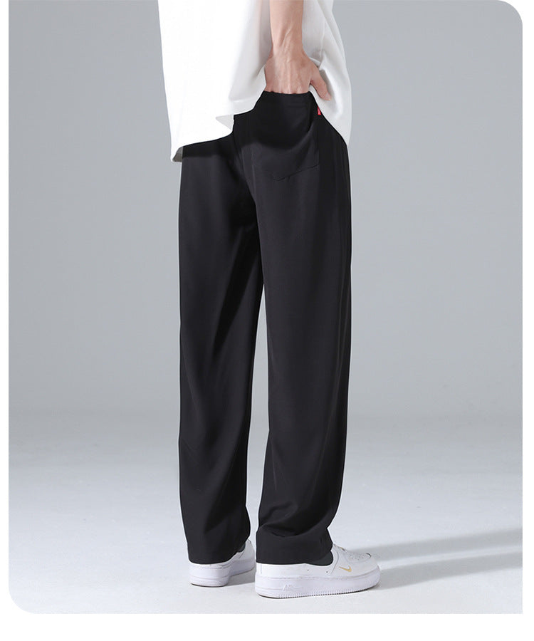 Men's Summer Thin Ice Silk Casual Pants