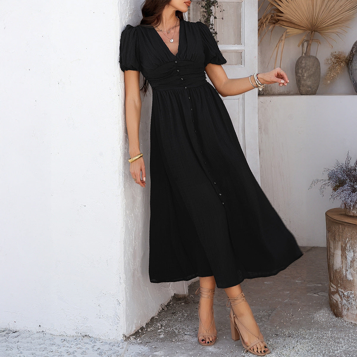 Bayside Grace Split Midi Dress