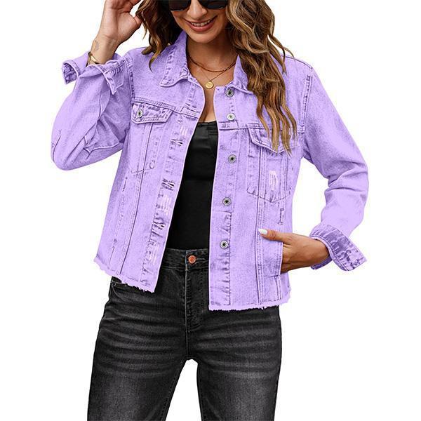 Eterna Embossed Denim Luxe Jacket