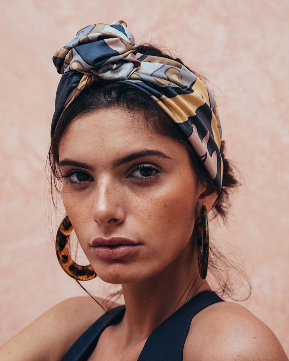 Hairband Silk Scarf New Hair Accessories Print