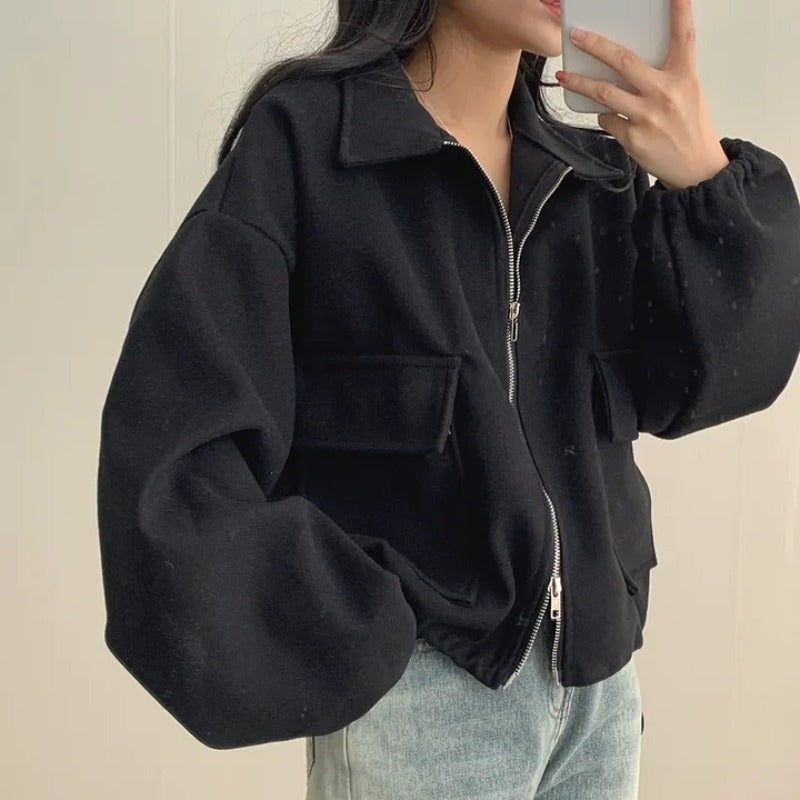 UrbanEase Drawstring Short Coat