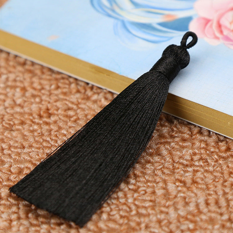 Chinese Knot Bookmark Polyester Faux Ice Silk Coil Tassel Tassels