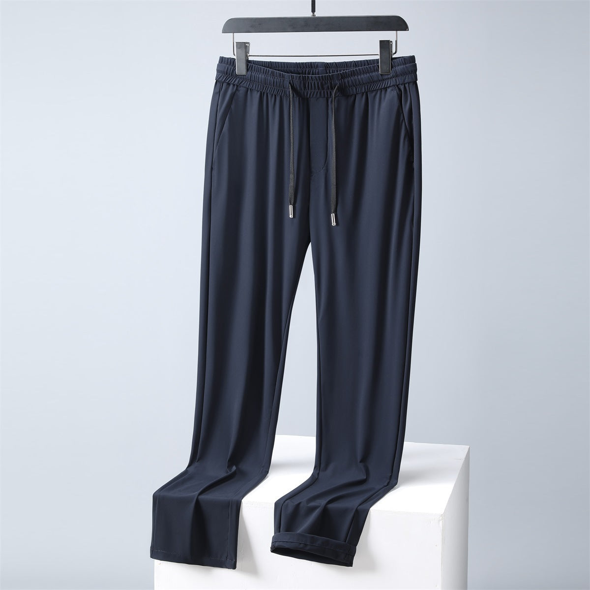 Men's Summer Thin High Elasticity Ice Silk Casual Pants