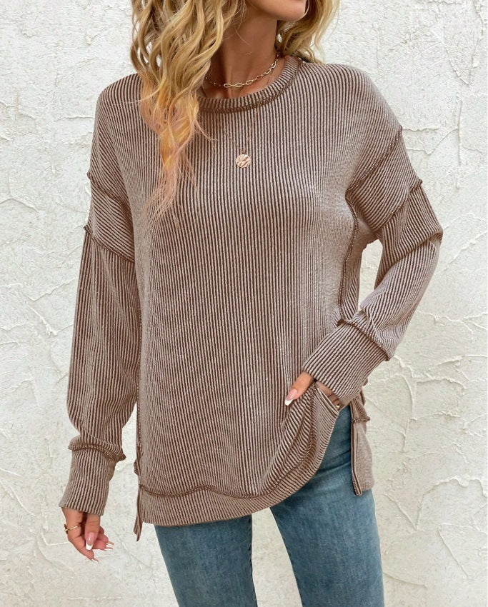 TwistEase Split Hem Sweater