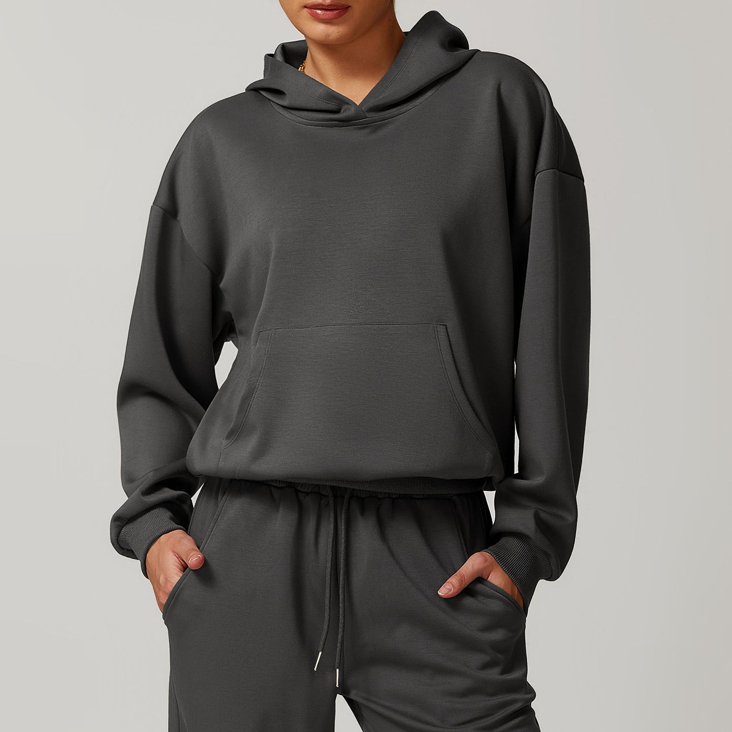 EaseMatch Hooded Sweatshirt Coat