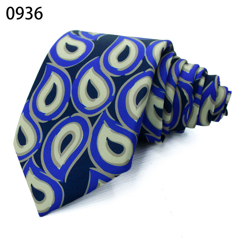 Fashion Polyester Silk Printed Men's Casual Tie
