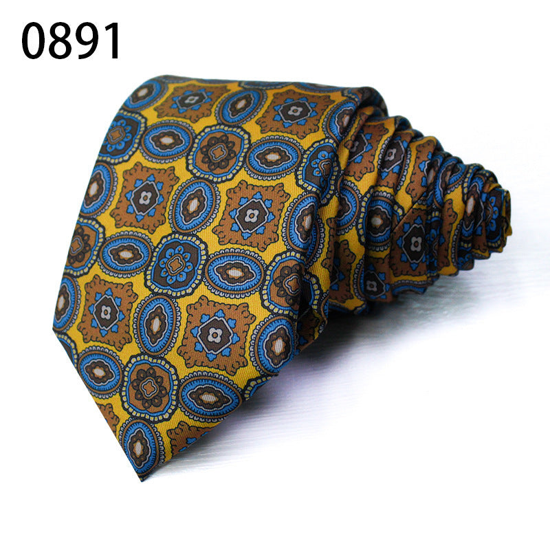 Fashion Polyester Silk Printed Men's Casual Tie
