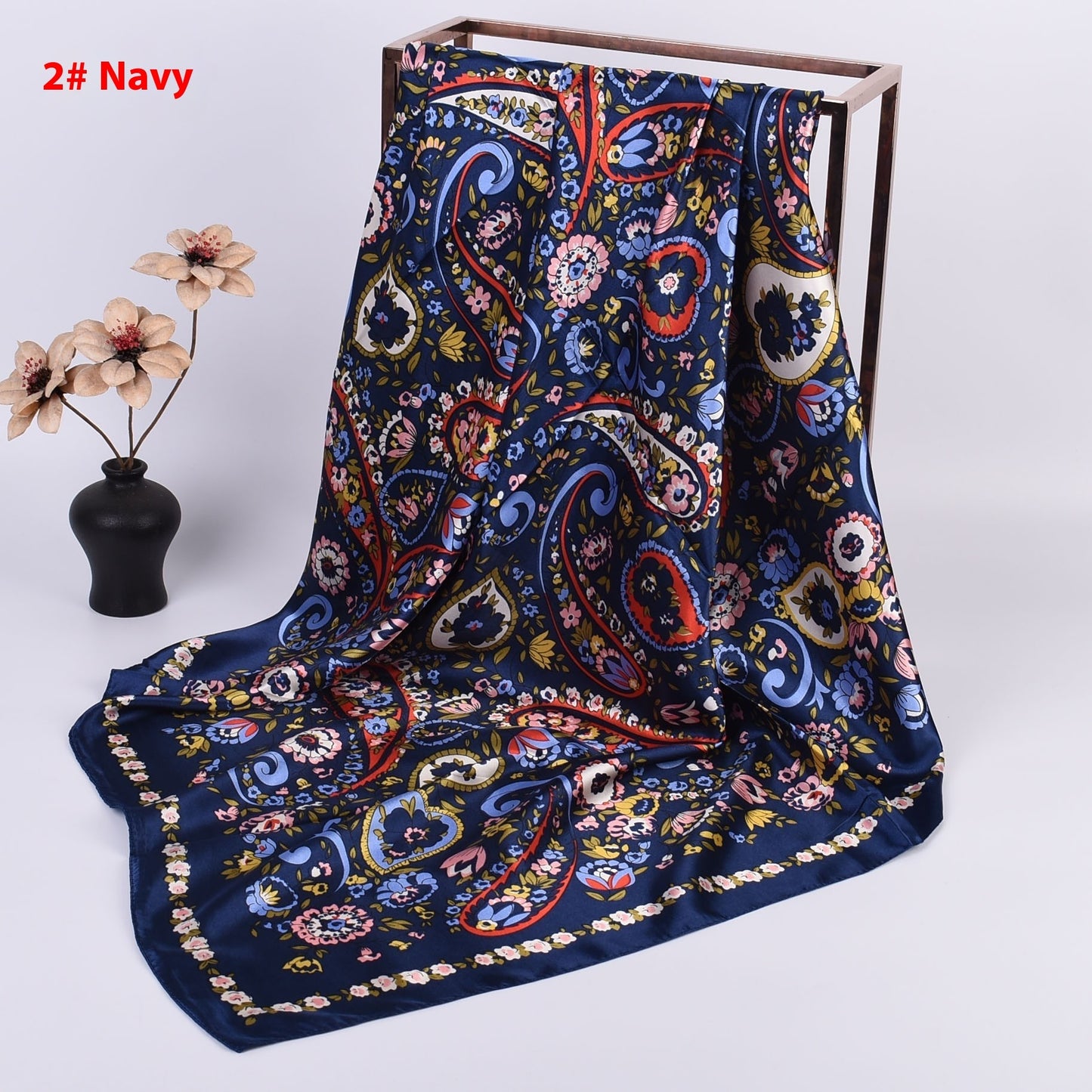 Cashew Printed Silk Scarf Xinjiang Large Kerchief