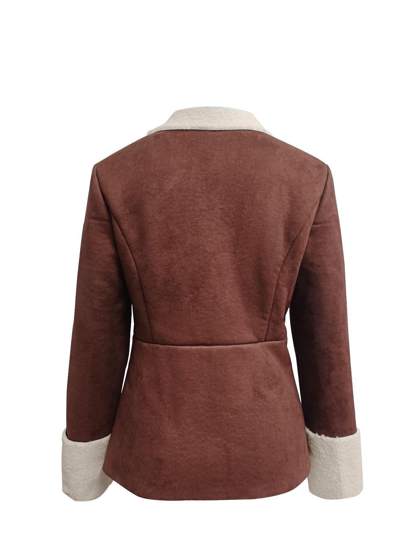 ThermaLuxe Velvet-Lined Leather Coat