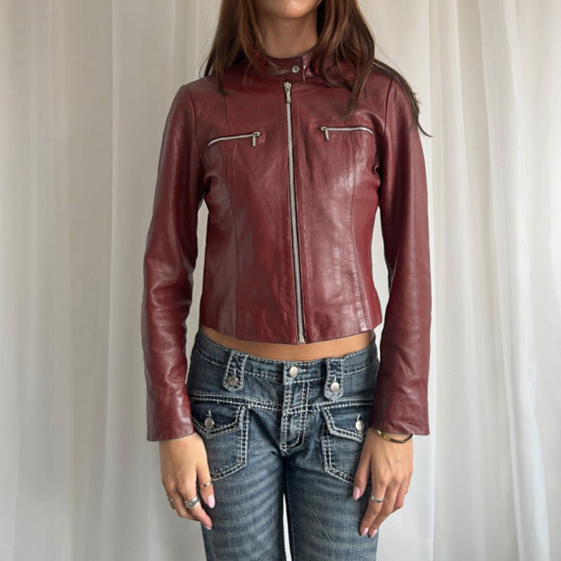 SleekEdge PU Leather Jacket