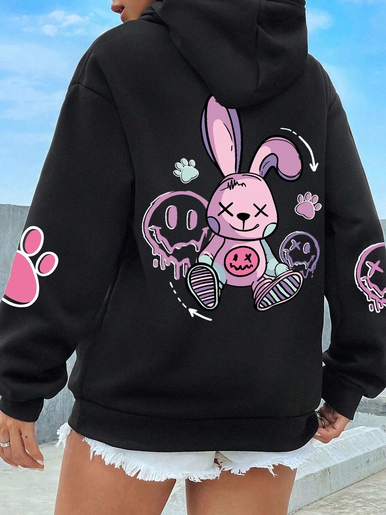 UrbanEase Printed Hoodie