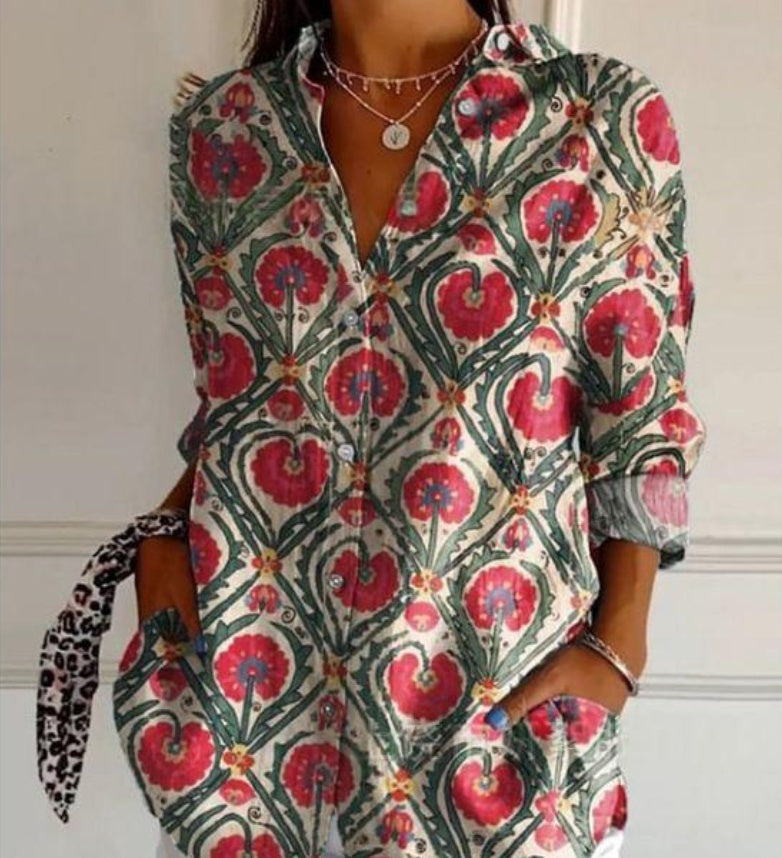 3D Floral Summer Shirt