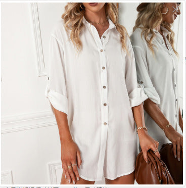 Rowenne Drape Shirt Dress