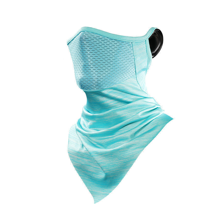 Summer Ice Silk Sunscreen Riding Mask Men Outdoor