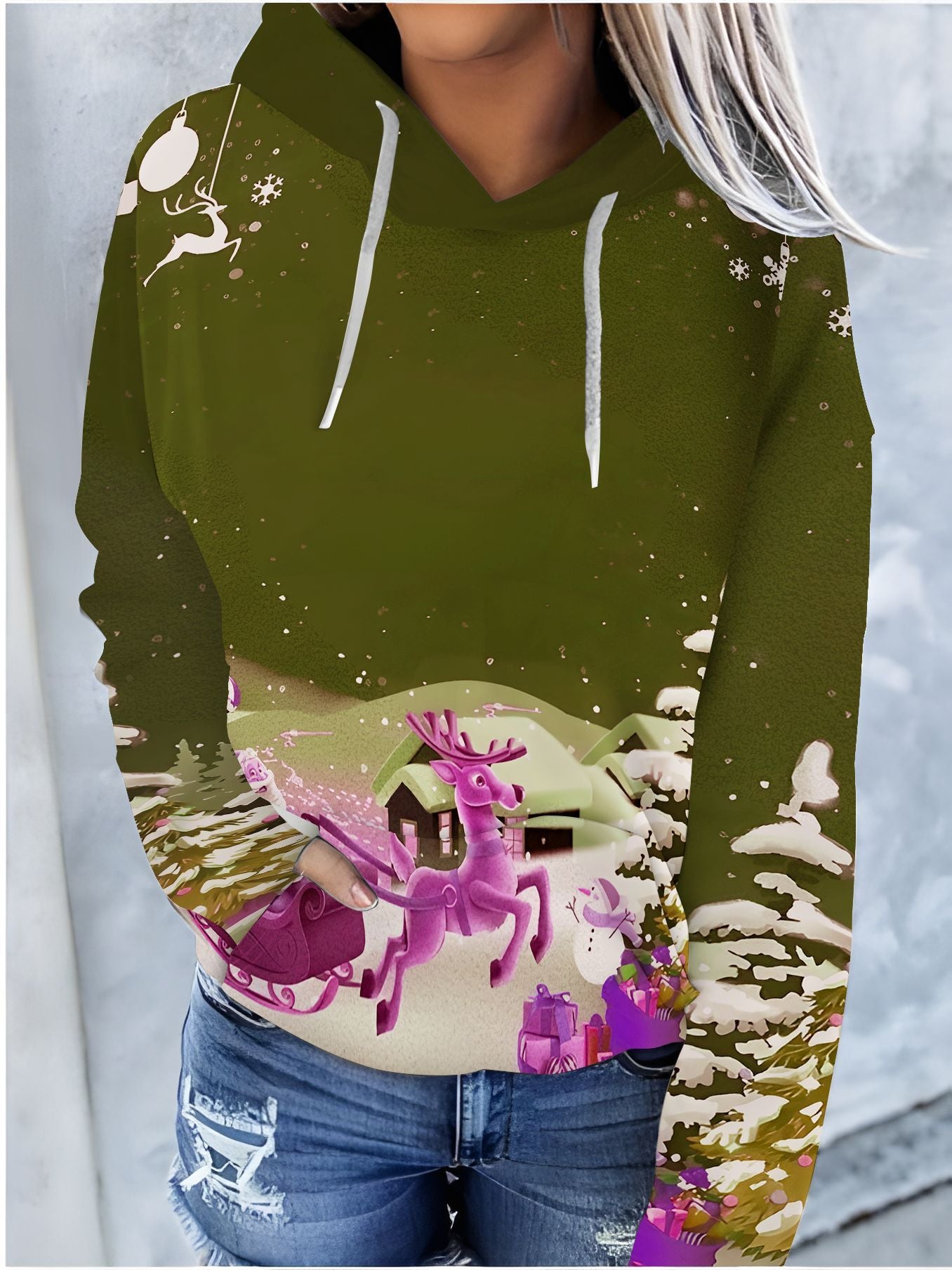 FestiveGlow Hooded Sweater