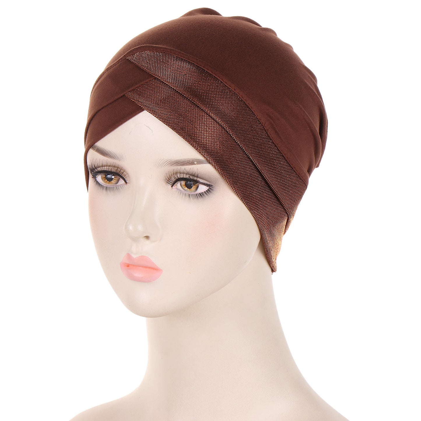 Bright Silk Forehead Cross Women's Indian Hat