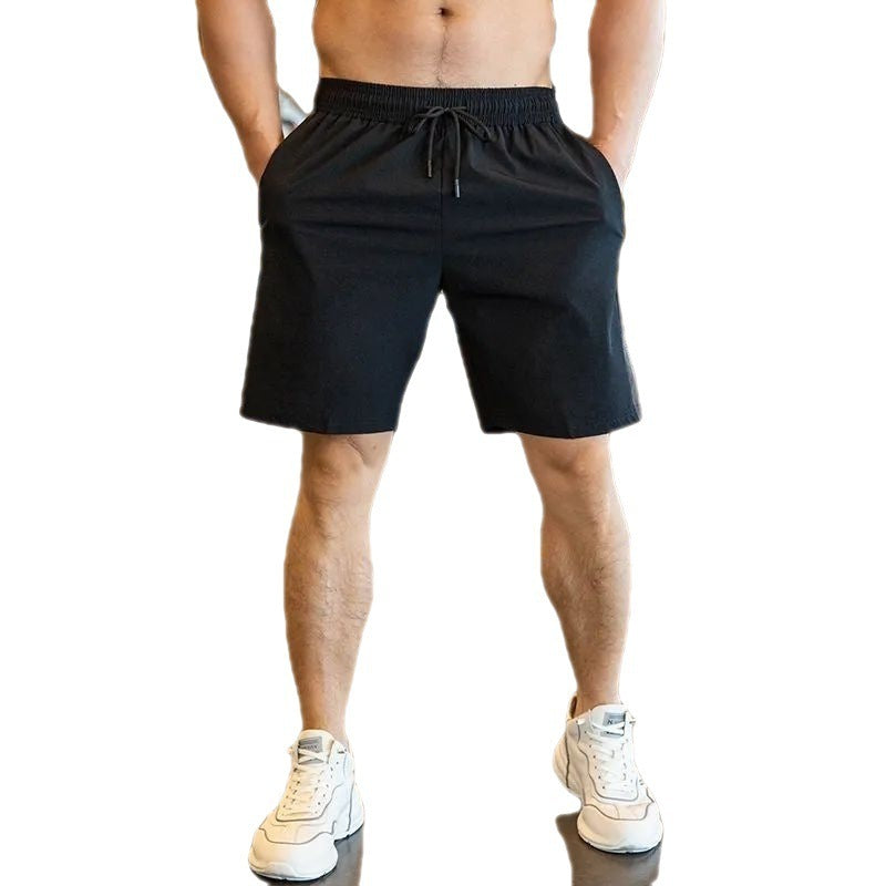 Summer New Ice Silk Quick-drying Running Workout Cropped Pants