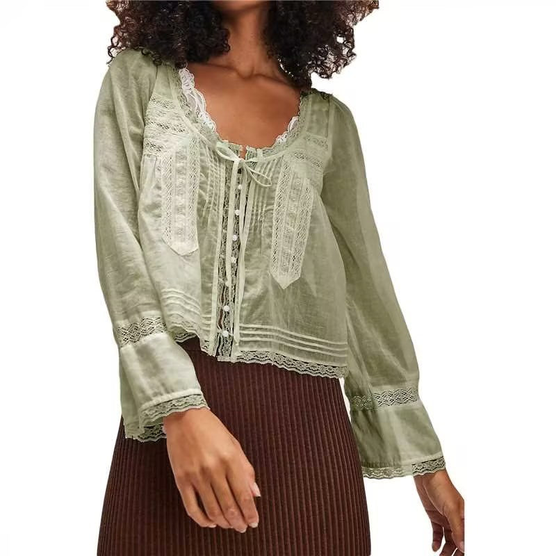 Celestine Lace Collar Blouse