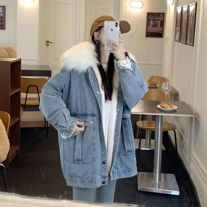 IndigoEase Denim Coat