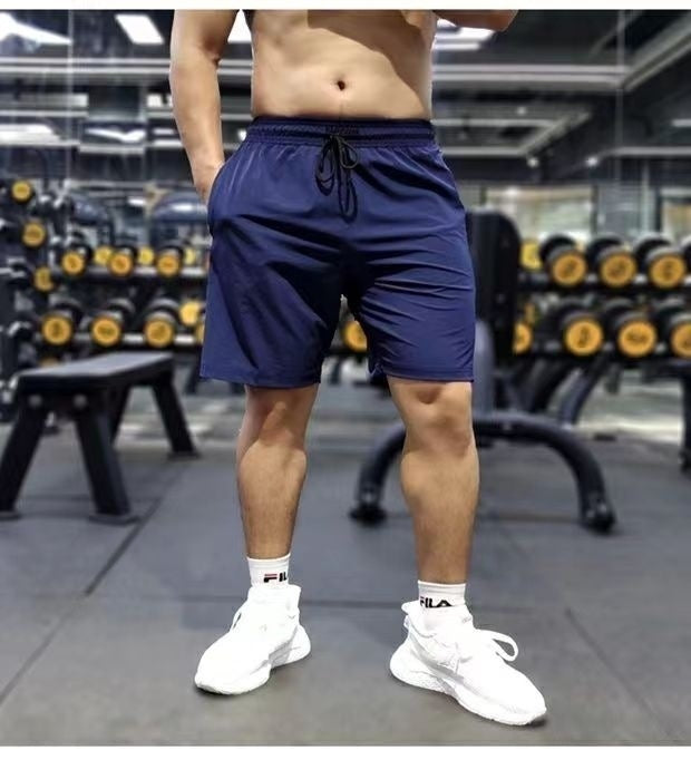 Summer New Ice Silk Quick-drying Running Workout Cropped Pants