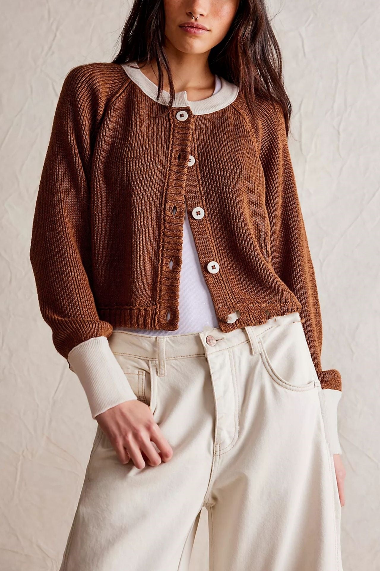 ChromaNest Button Knit Coat