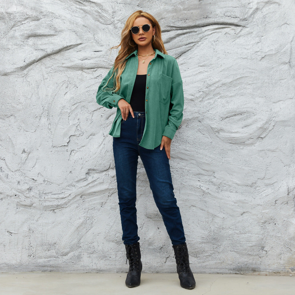 AmeriCord Loose Shirt Jacket