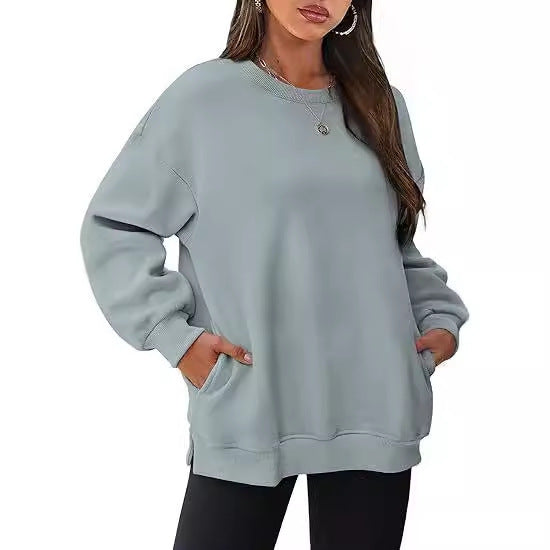 VelourEase Oversized Pullover