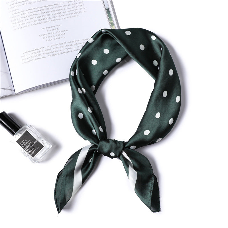 Fashion Polka Dot All-match Women's Professional Silk Scarf