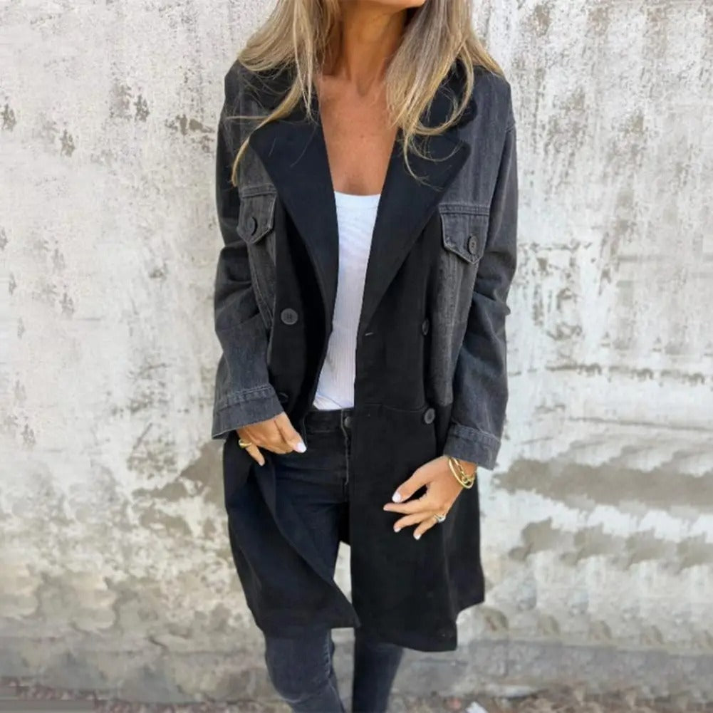 DenimEdge Mid-length Coat