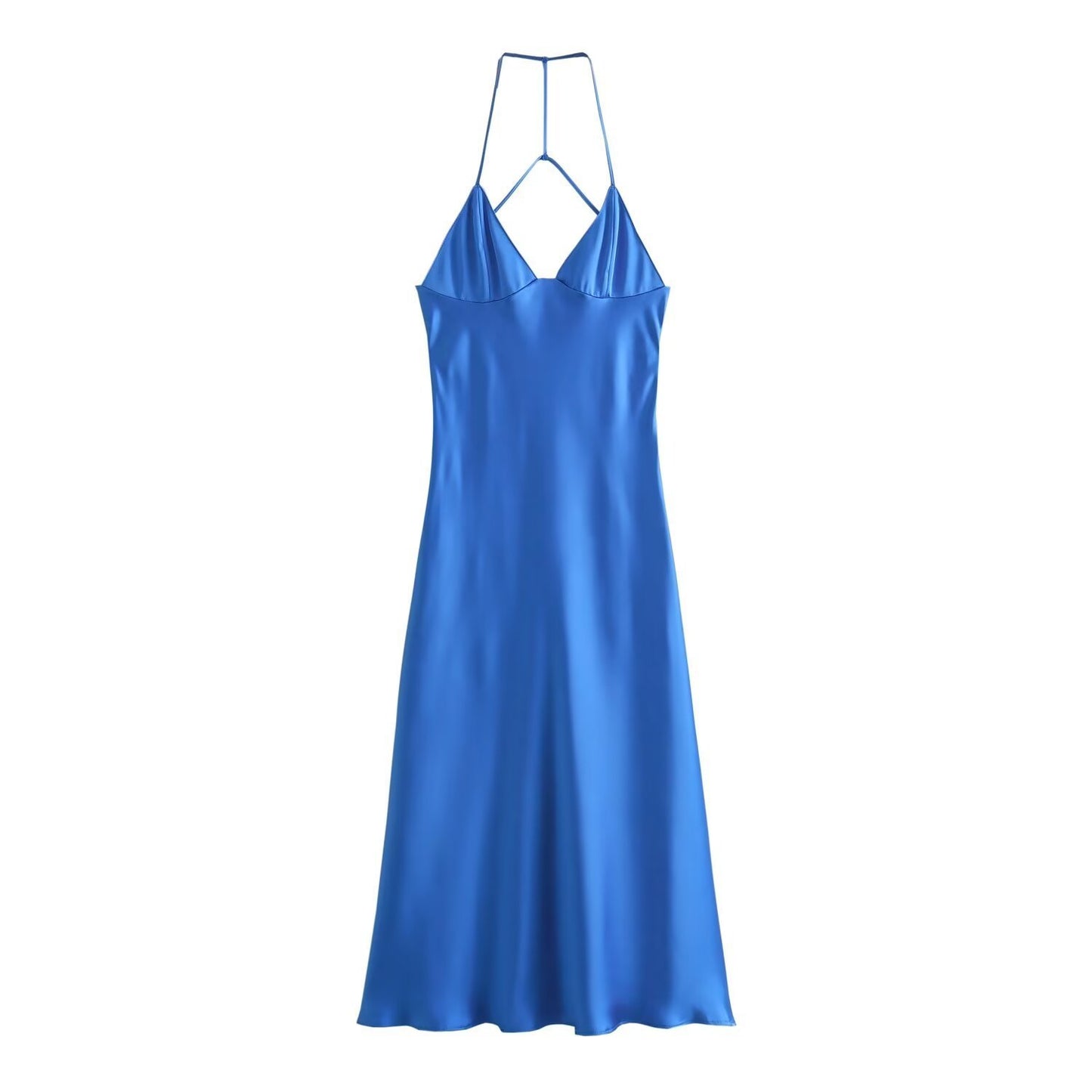 Women's Spring Clothing Casual Underwear Silk Satin Texture Dress