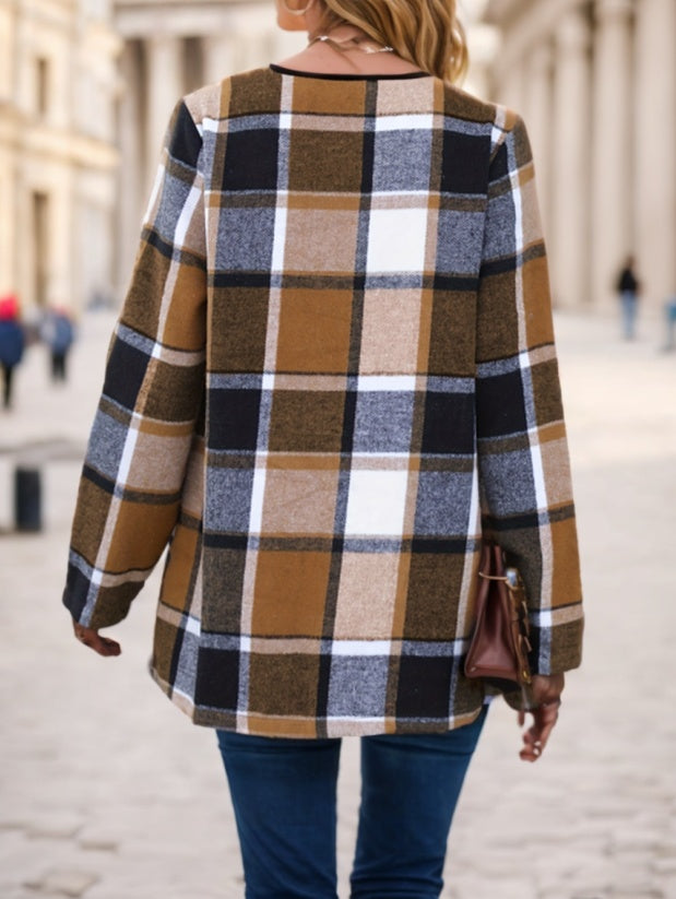 HeritagePlaid Trench Coat