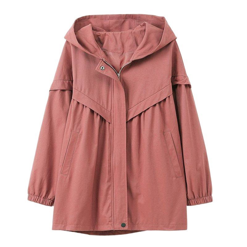 EaseAura Hooded Midi Jacket
