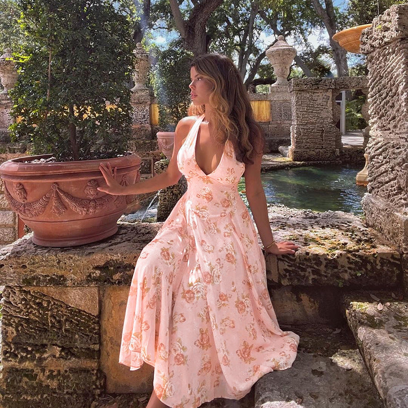Seraphina Bloom Halter Dress