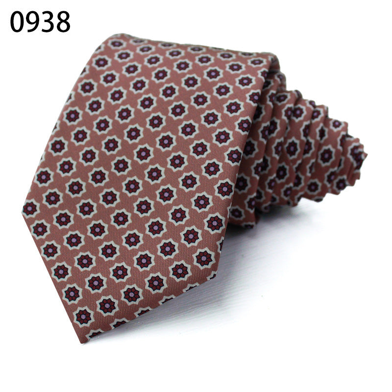 Fashion Polyester Silk Printed Men's Casual Tie