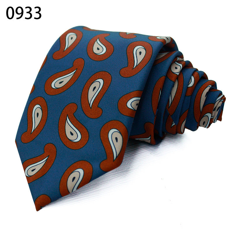 Fashion Polyester Silk Printed Men's Casual Tie