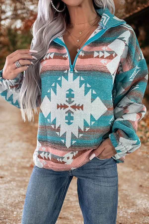 RetroWeave™ Zipper Pullover