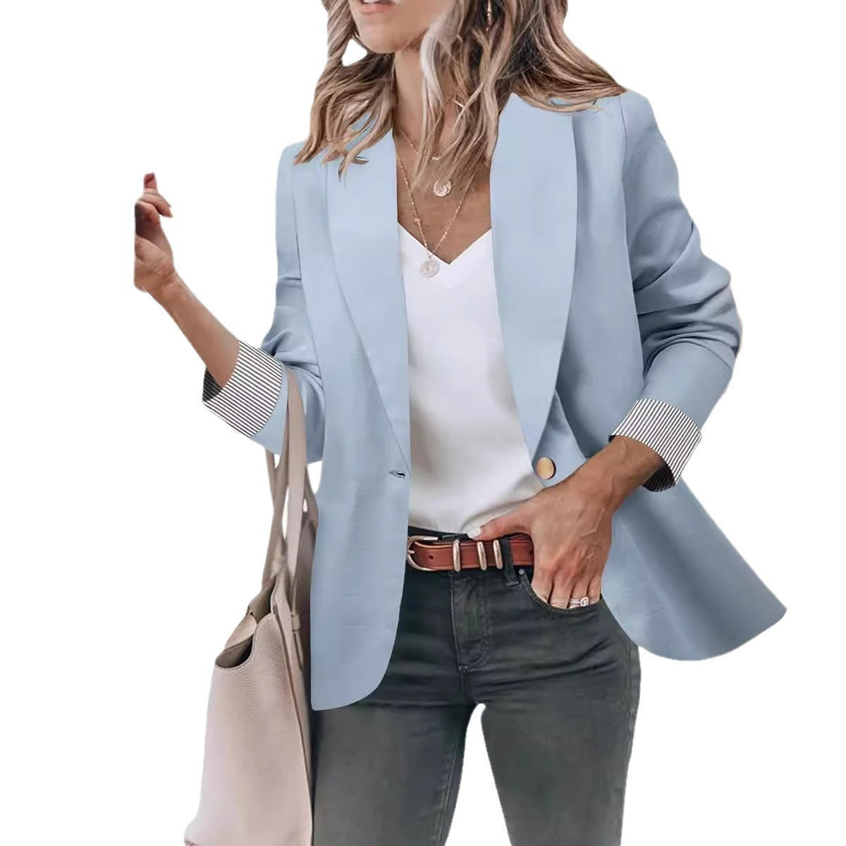 ChicCrest Buttoned Cardigan Blazer