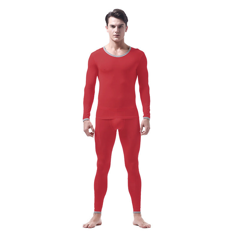 Men's Ice Silk Thermal Underwear Suit