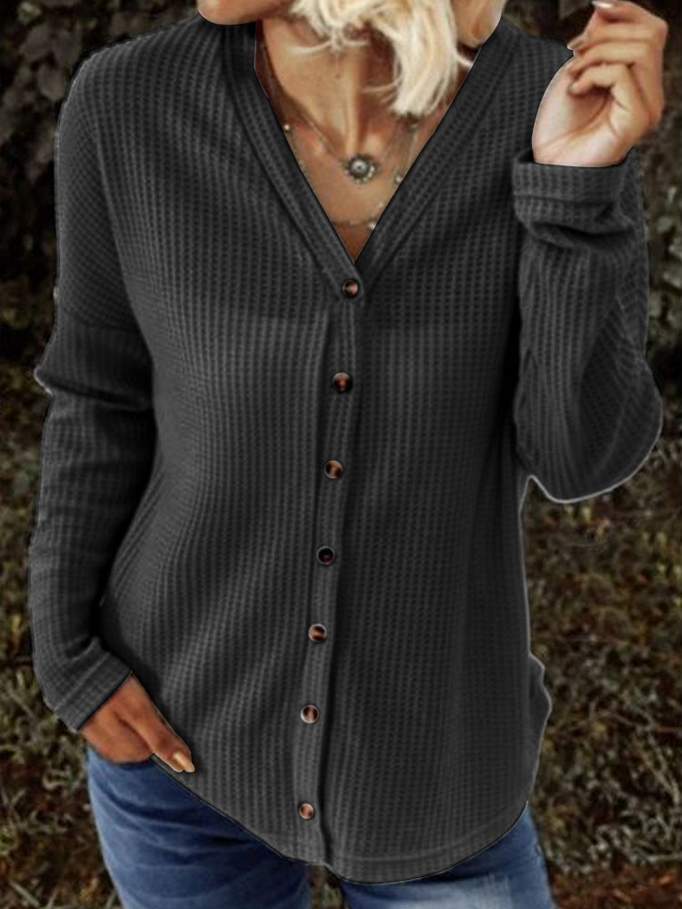 RetroWeave Hollow Knit Cardigan