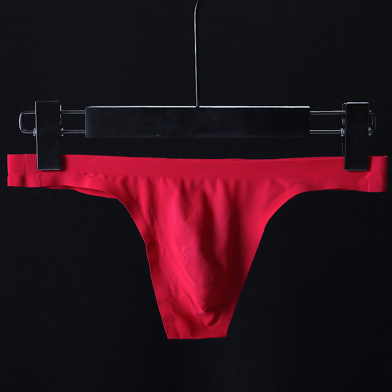 Fashion New Men's Low Waist Ice Silk T-back