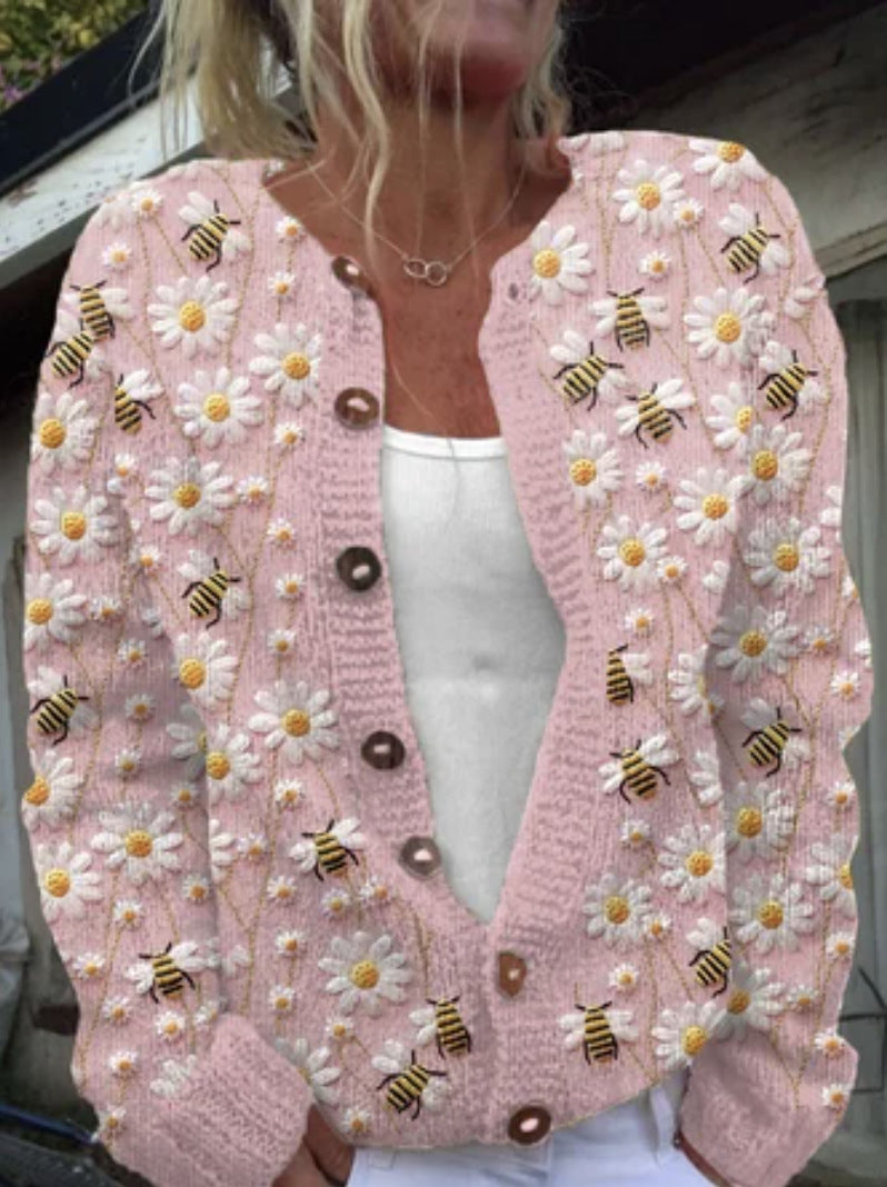 Novara 3D Knit Cardigan