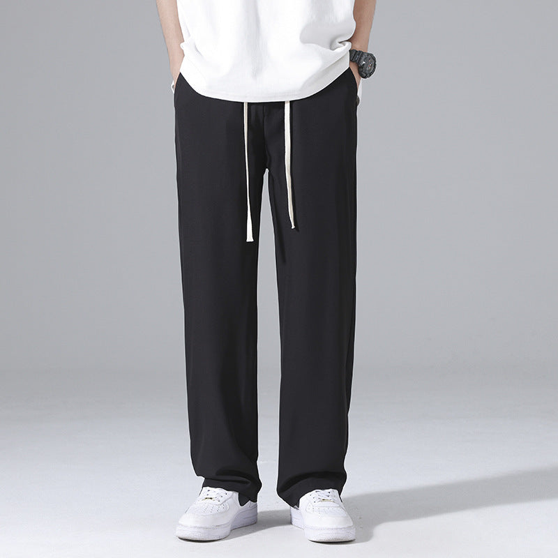 Men's Summer Thin Ice Silk Casual Pants
