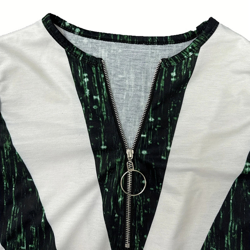 VividEdge Colorblock Tunic