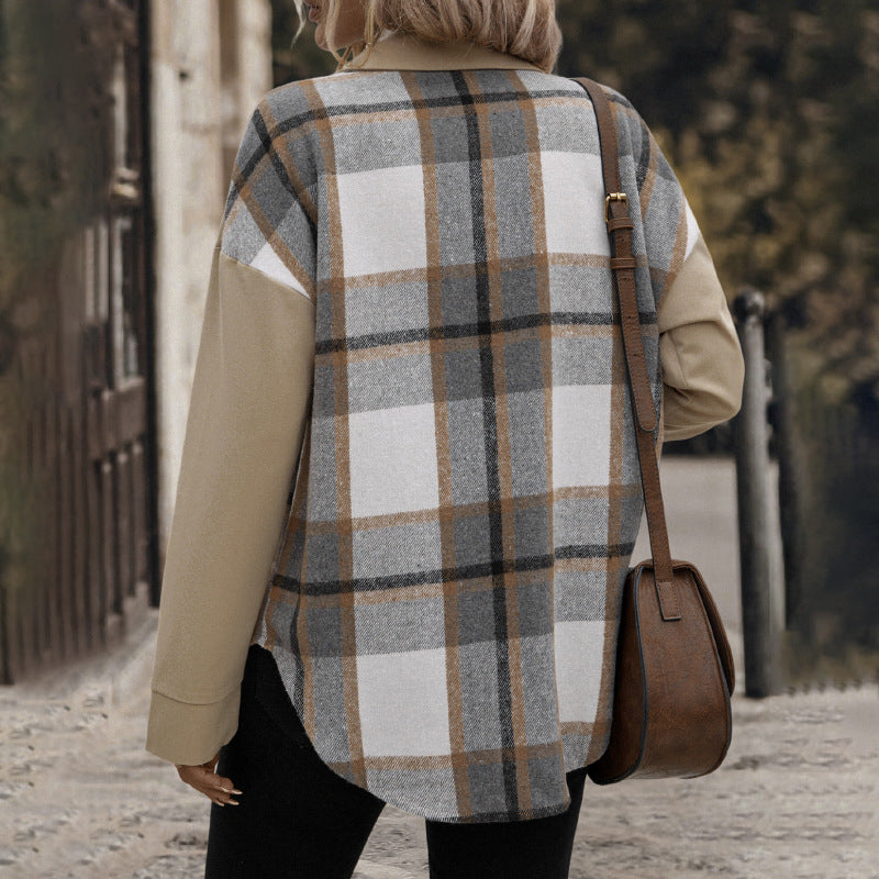 Heritage Check Lapel Coat